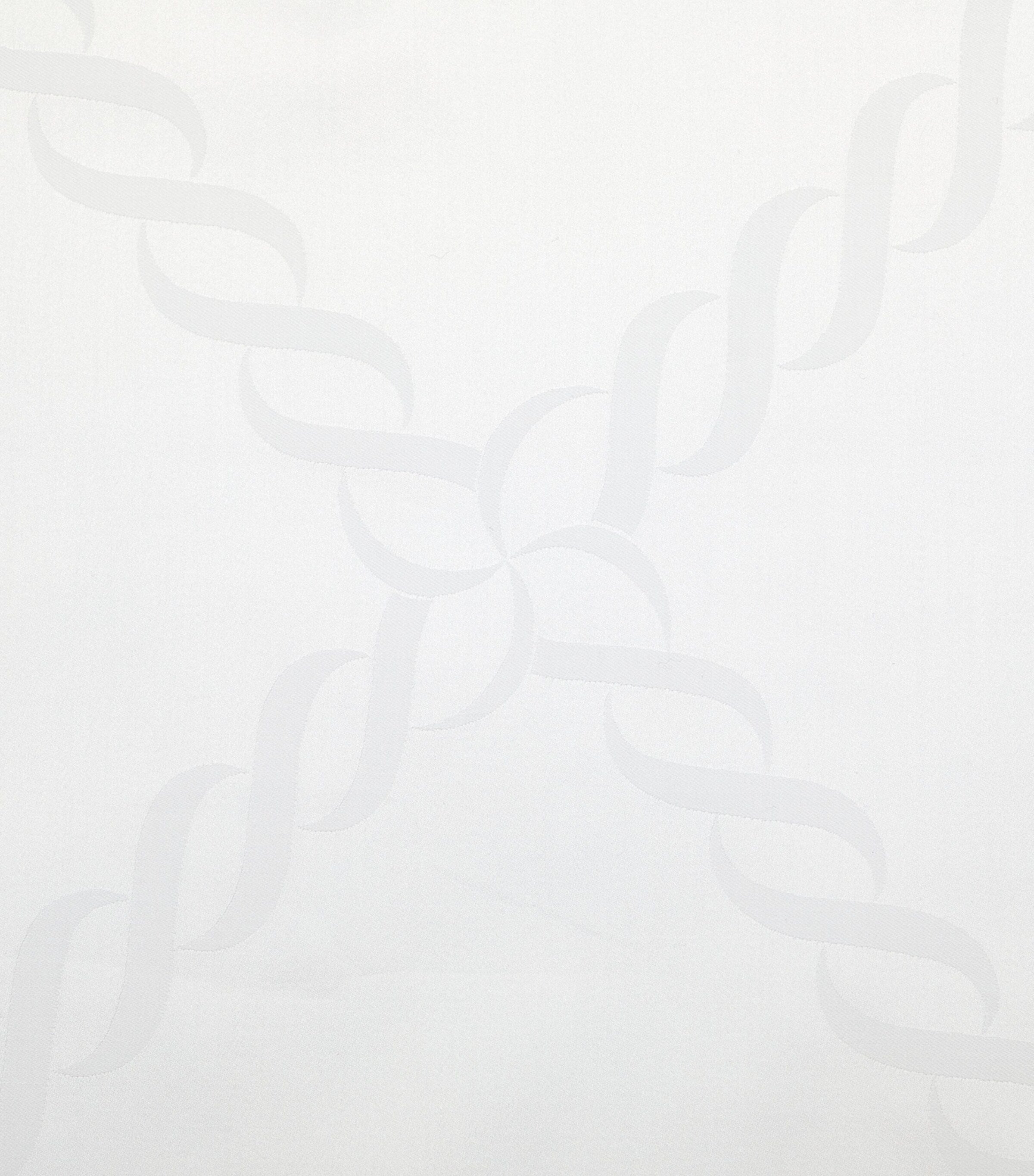 Pratesi Super King flat sheet with striped chain motif, 300cm x 270cm, imported from the UK