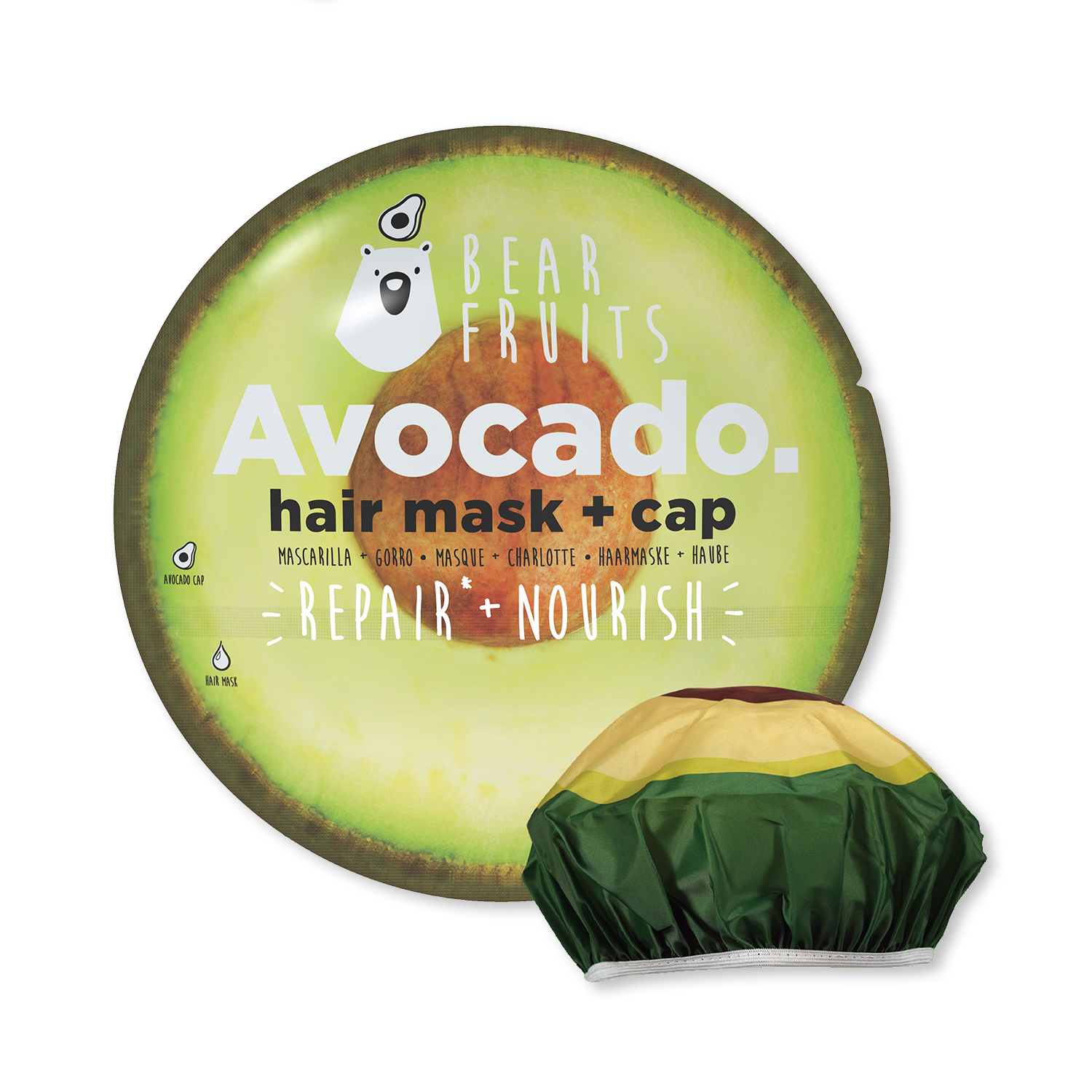 Bear Fruits avocado hair mask 20 ML, imported from the UK