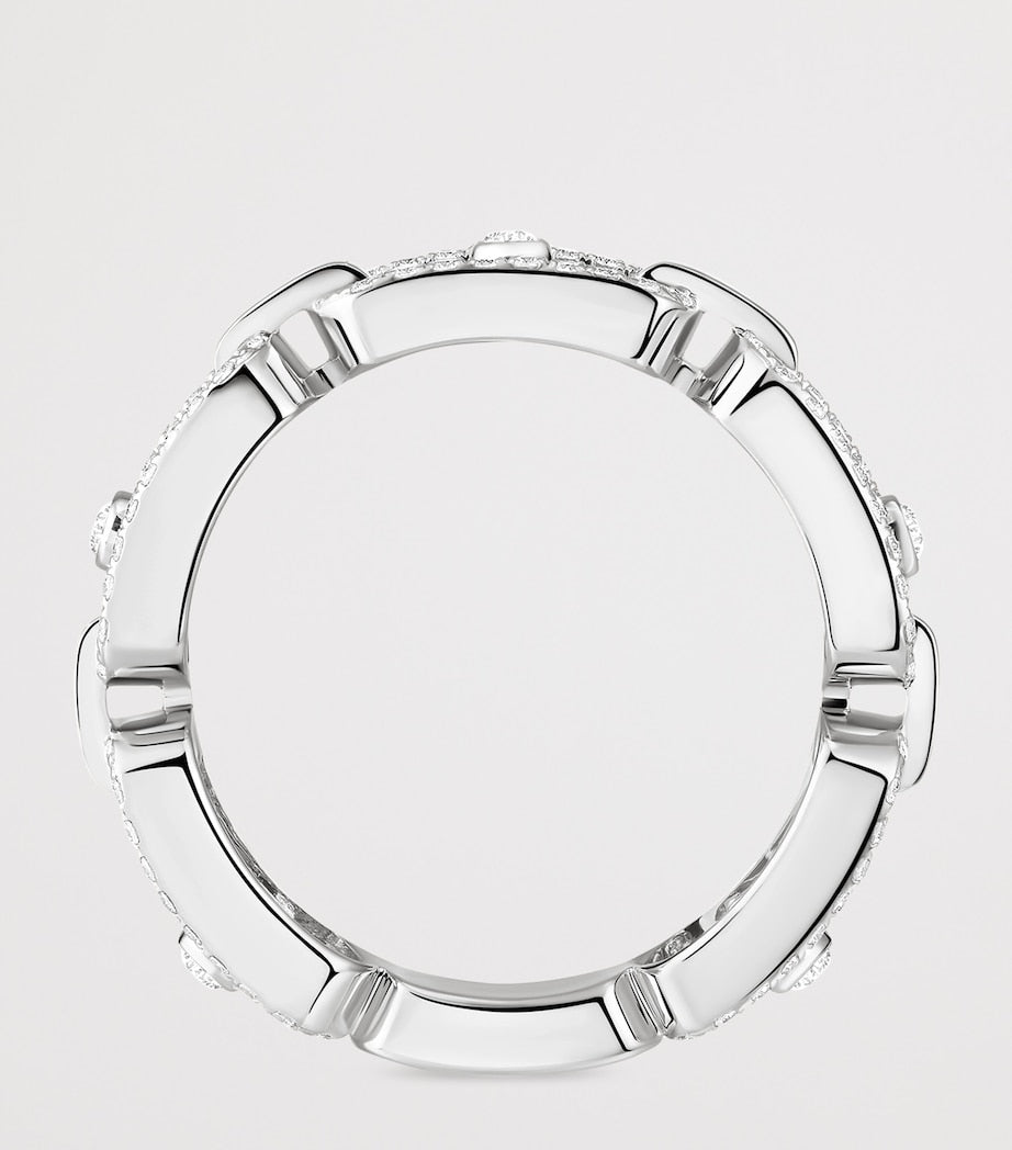 Messika Move Link white gold and diamond ring - British product