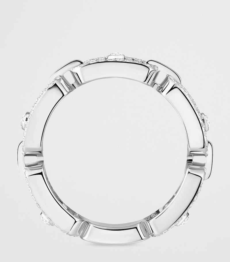 Messika Move Link white gold and diamond ring - British product