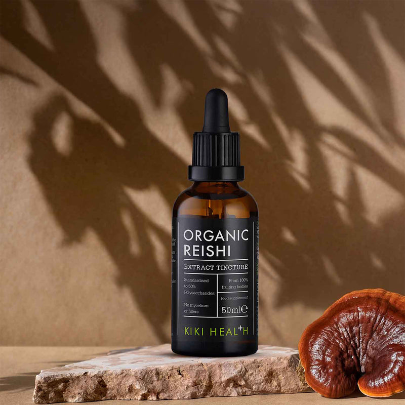 KIKI Health Organic Reishi Tincture 50ml, imported from the UK