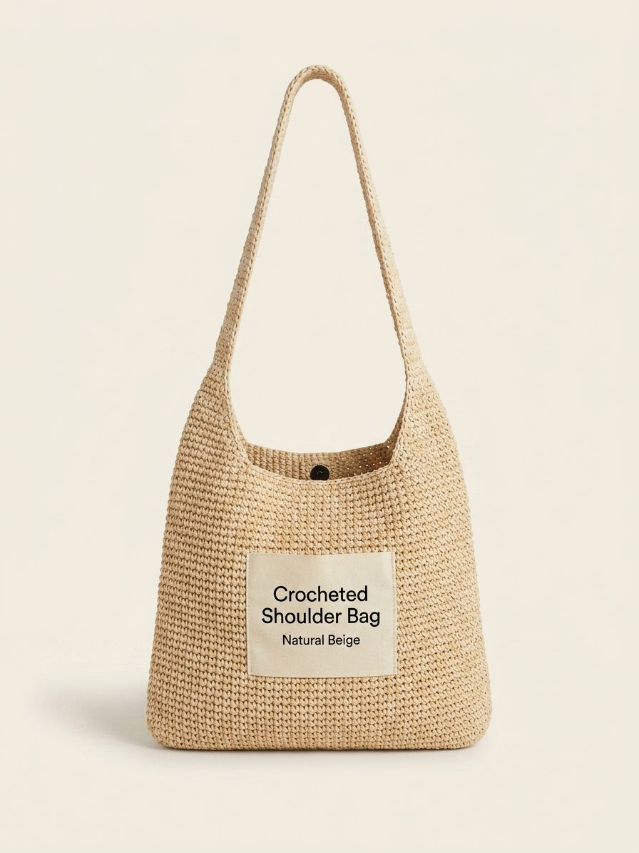 Burberry small Margate check raffia hobo bag, UK version