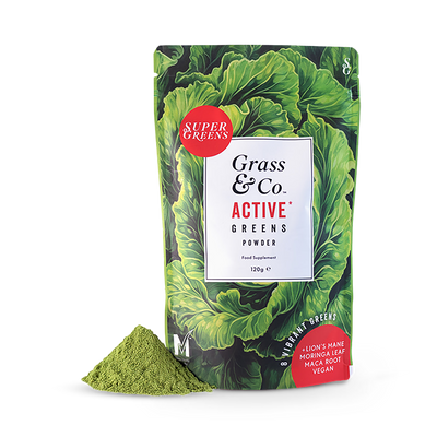 Holland & Barrett Grass & Co ACTIVE Super Greens Powder 120g- Buy online at McGrocer