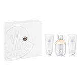 Moncler Pour Femme 100ml EDP shower gel body lotion gift set, imported from the UK