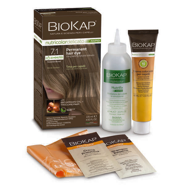 BioKap Swedish Blond 7.1 Rapid Hair Dye, imported from the UK