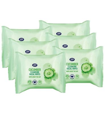 Boots Cucumber Cleansing Facial Wipes Bundle Beauty & Personal Care Boots   