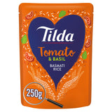 Tilda Microwave Rice Tomato & Basil Basmati 250g