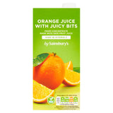 Sainsbury's Pure Orange Juice With Bits 1L GOODS Sainsburys   