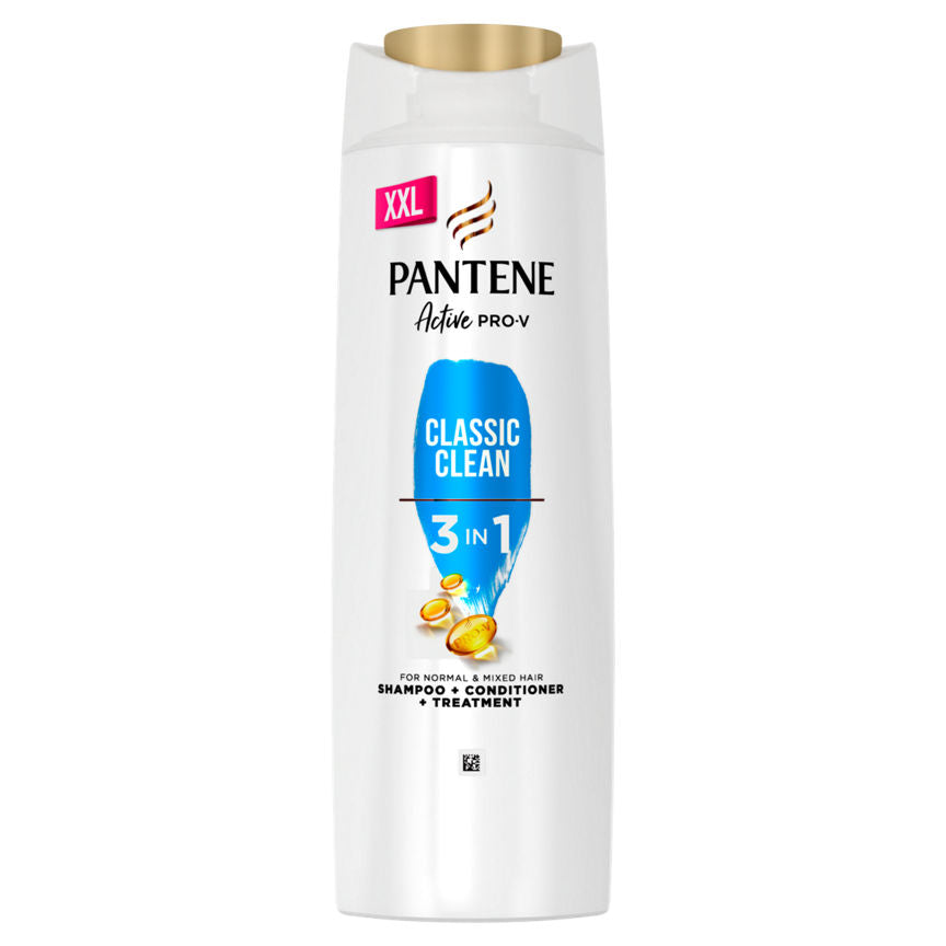 Pantene Pro-V Classic Clean 3-in-1 Clarifying Shampoo + Hair Conditioner + Treatment