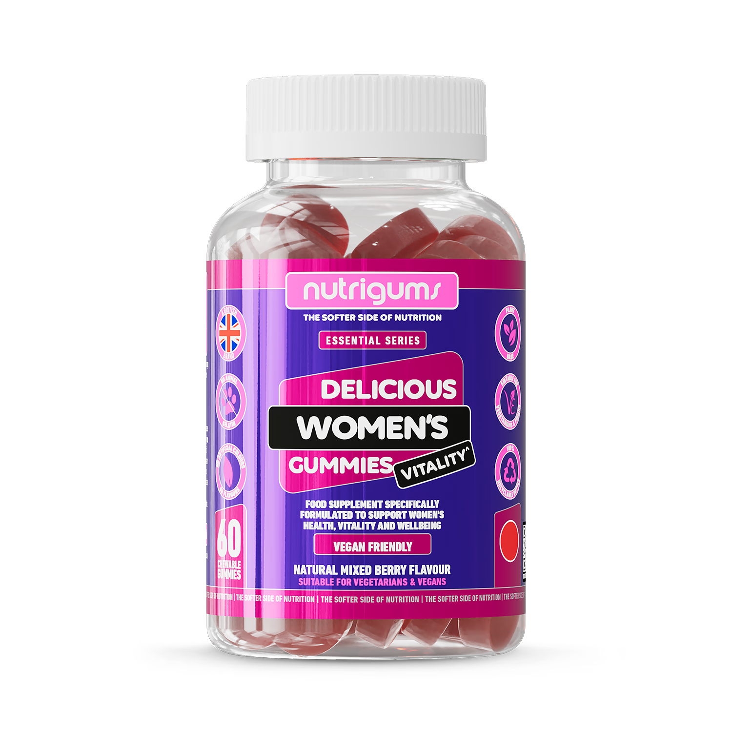 Nutrignums Women's Vitality 60 Gummies - British product