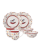 Villeroy & Boch porcelain rocking horse Toy's Delight 6-piece breakfast set (British brand)