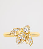 Chaumet Bee de Chaumet ring yellow gold diamonds, imported from the UK