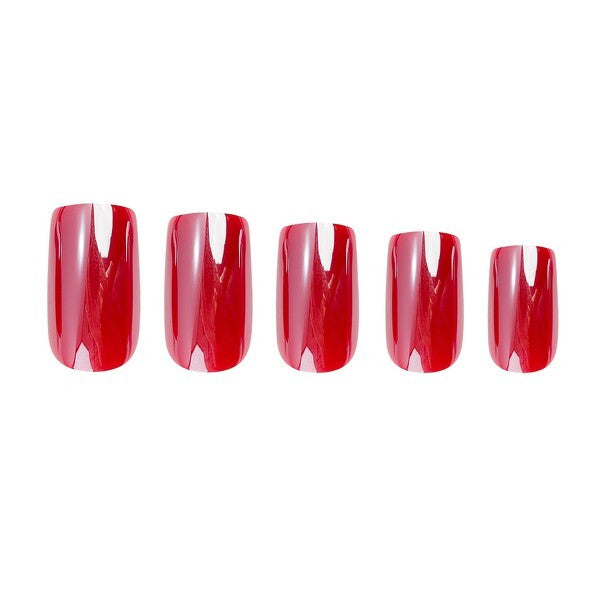 Nail HQ False Nails Cherry Glaze 24 Pieces, imported from the UK