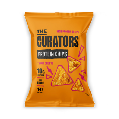 Holland & Barrett The Curators Tangy Cheese High Protein Crisps 35g- Buy online at McGrocer