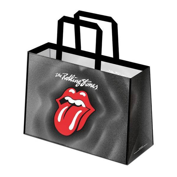Rolling Stones tote bag with iconic band logo, imported from the UK