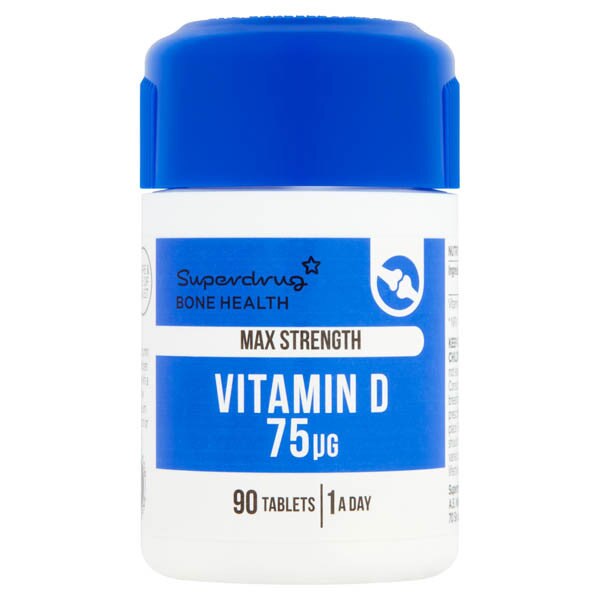 Superdrug Max Strength Vitamin D 75µg 90s