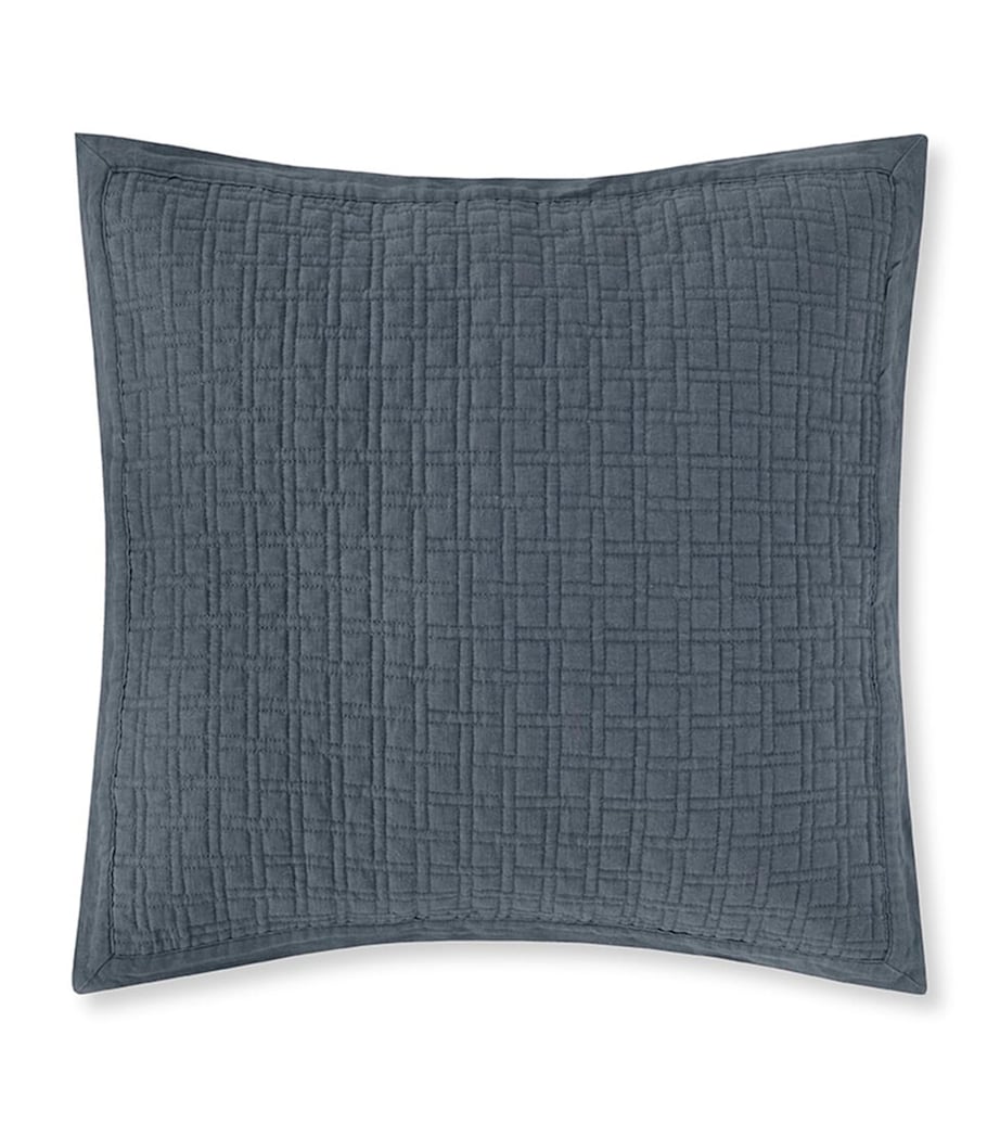 Amalia linen quilted Adorno king Oxford pillowcase 50x75cm, imported from the UK