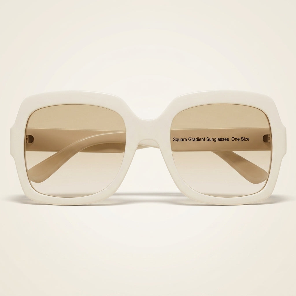 Gucci GG0036SN übergroße quadratische Sonnenbrille mit braunen Verlaufsgläsern (Britische Marke)