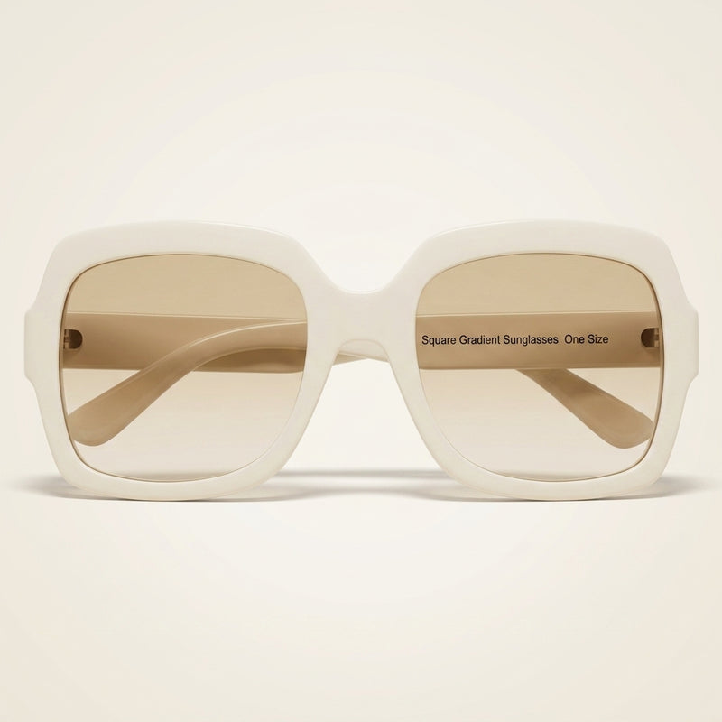 Gucci GG0036SN übergroße quadratische Sonnenbrille mit braunen Verlaufsgläsern (Britische Marke)