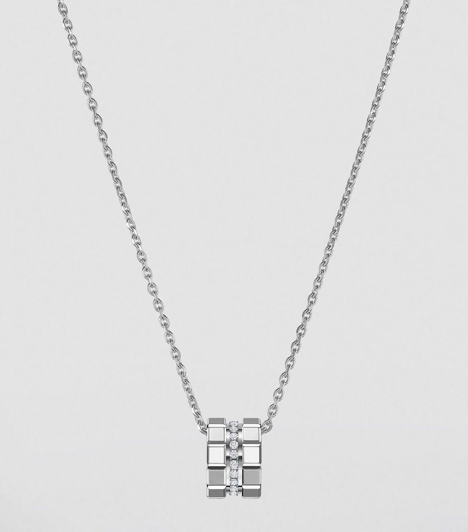 Chopard Ice Cube necklace white gold diamond (British brand)