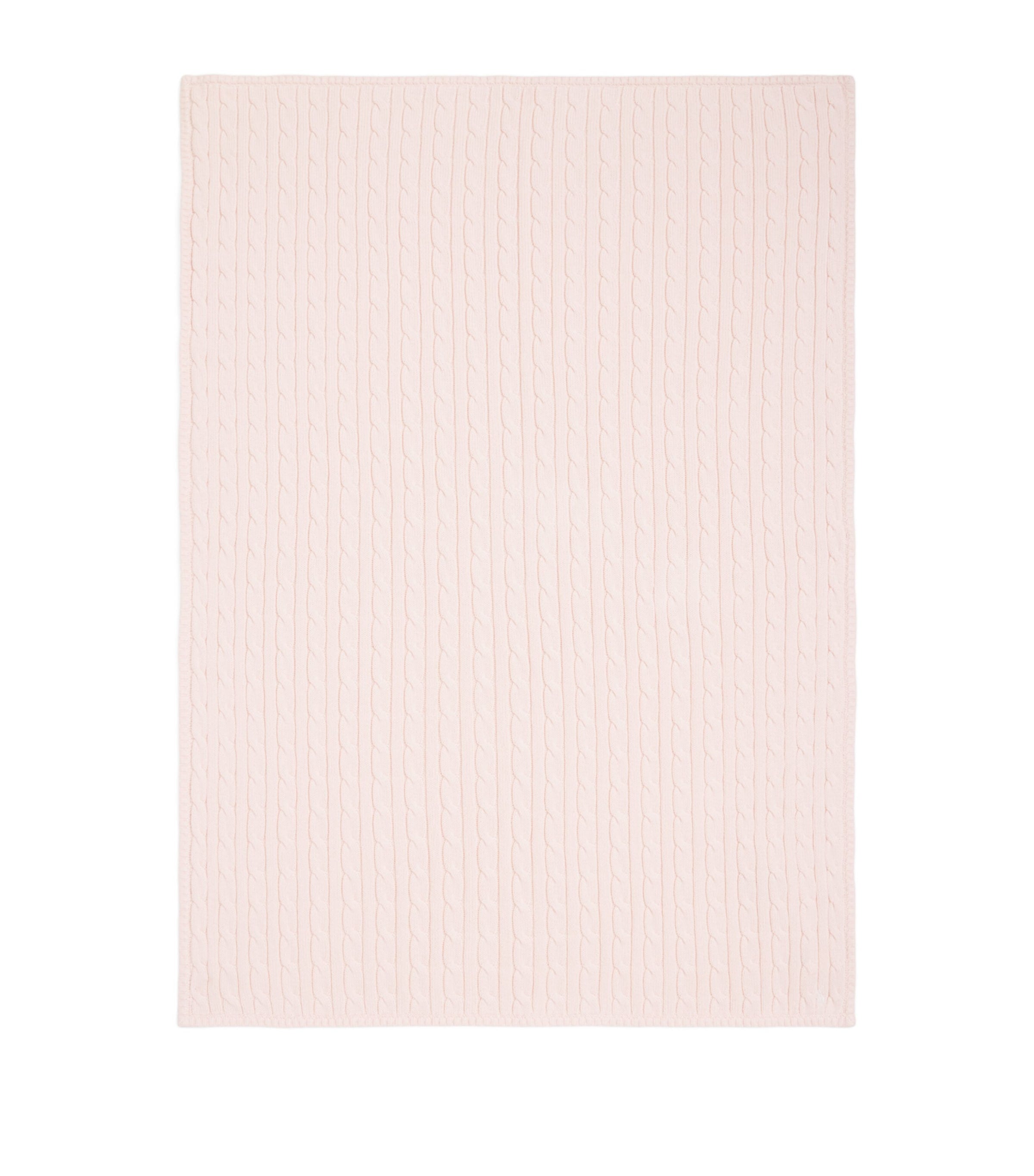 Cotton Cable-Knit Blanket