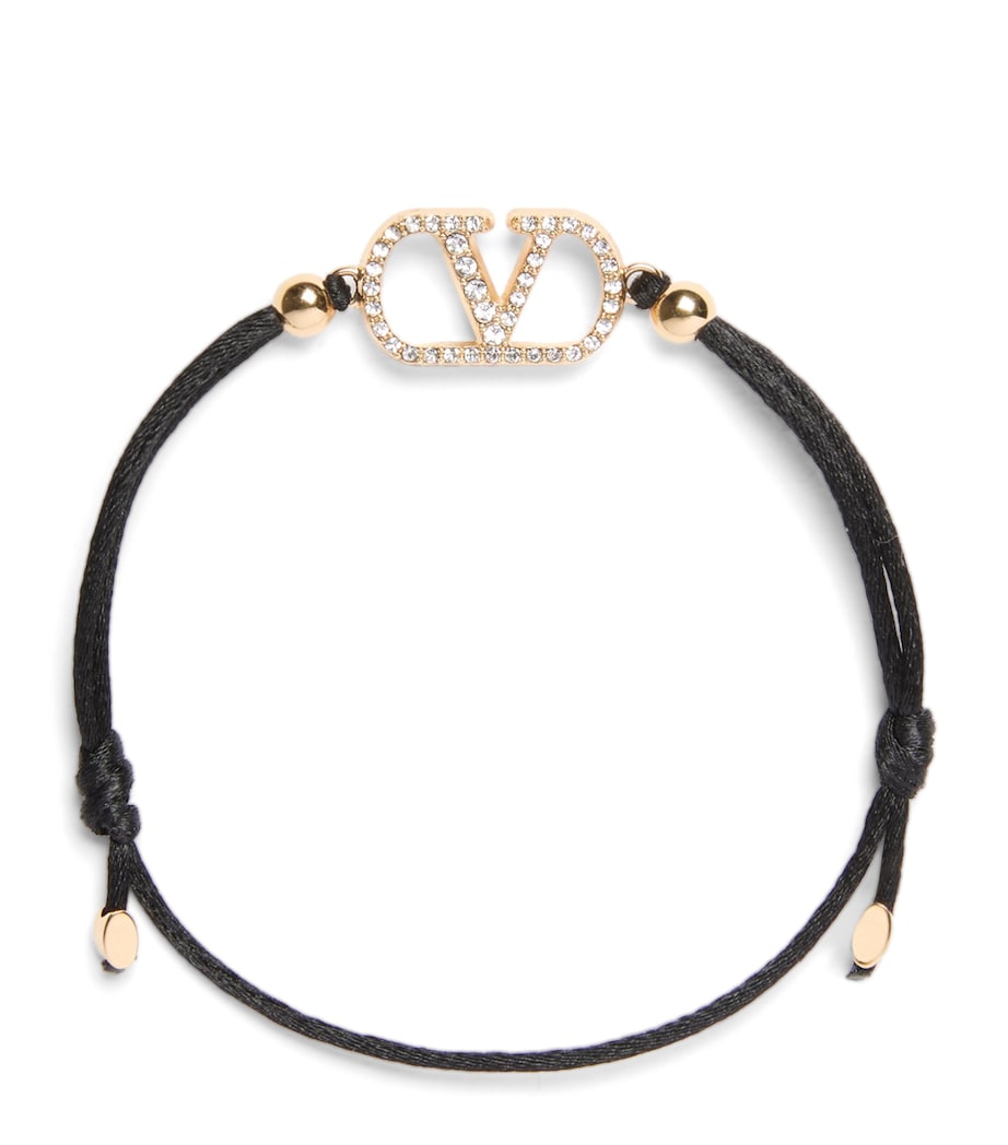 Valentino Garavani Crystal VLogo Signature bracelet, UK version