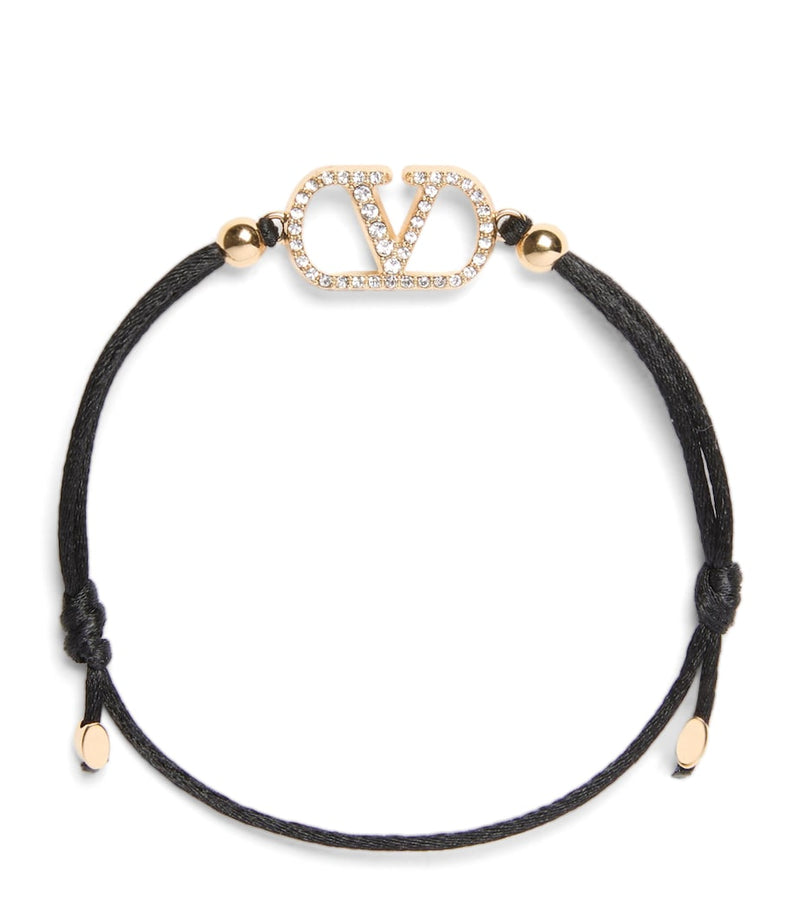 Valentino Garavani Crystal VLogo Signature bracelet, UK version