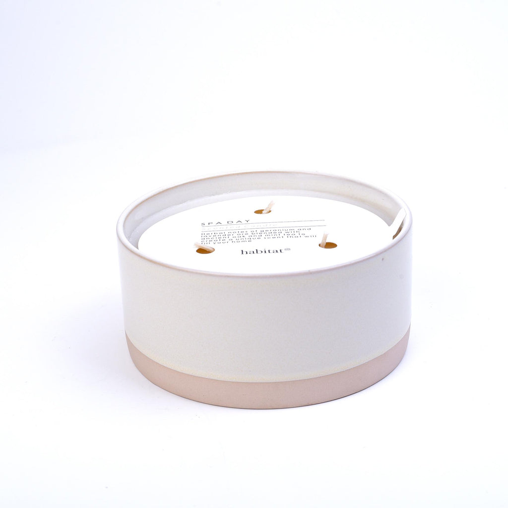 Habitat Modern Large Ceramic Candle - Spa Day