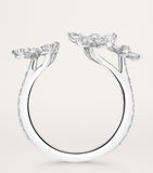 Graff white gold butterfly diamond ring, imported from the UK