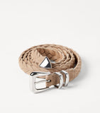 Brunello Cucinelli braided leather belt, UK version
