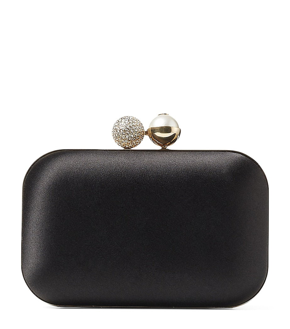 Jimmy Choo Cloud clutch bag with crystal dome clasp, imported from the UK