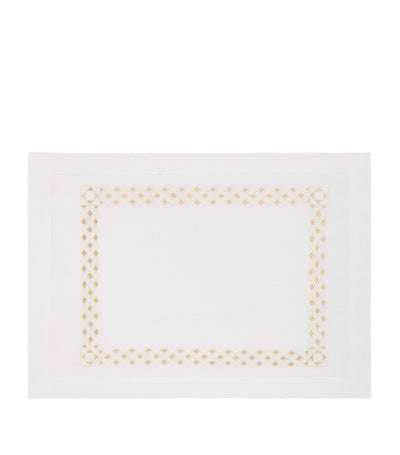 Harrods Dea Linen Embroidered Liri Placemat 35cm x 50cm- Buy online at McGrocer