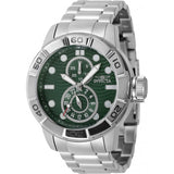 Invicta Green Ripsaw watch stainless steel, UK version