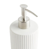 Sainsbury's Home Ribbed Soap Dispenser White GOODS Sainsburys   