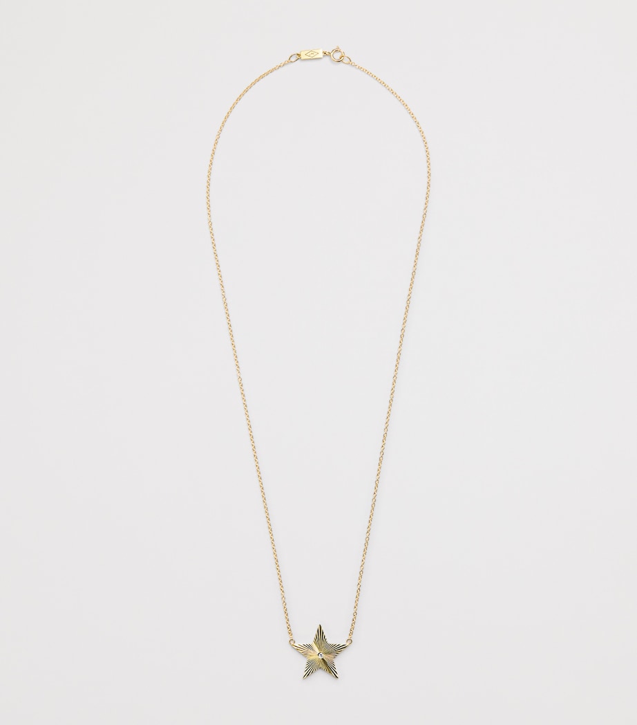 Jennifer Meyer 70s star necklace yellow gold diamond (British brand)