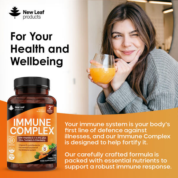 New Leaf Immune Complex 120 tablets (British brand)