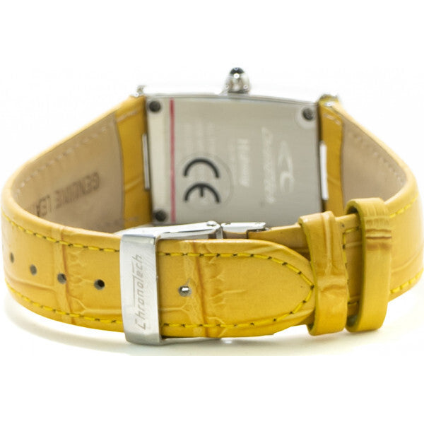 Chronotech green ladies watch with leather strap, imported from the UK