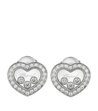 White Gold and Diamond Happy Diamonds Stud Earrings