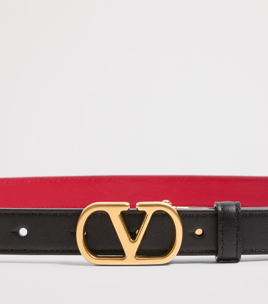 Valentino Garavani leather reversible VLogo Signature belt, UK version