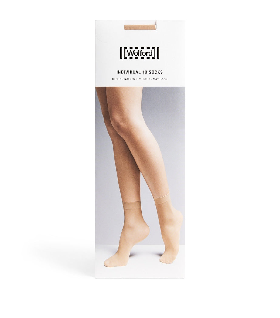 Wolford Individual 10 sheer socks, imported from the UK