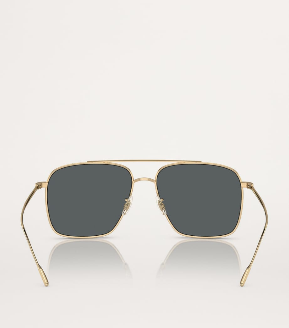 Oliver Peoples Dresner sunglasses titanium gold-tone (British brand)