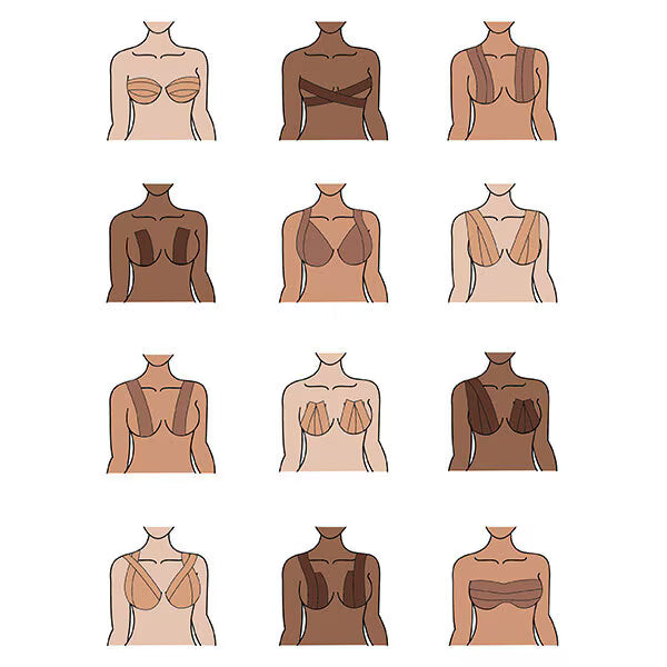 Eylure Dark Skin Tone Bra Tape Adhesive - British product
