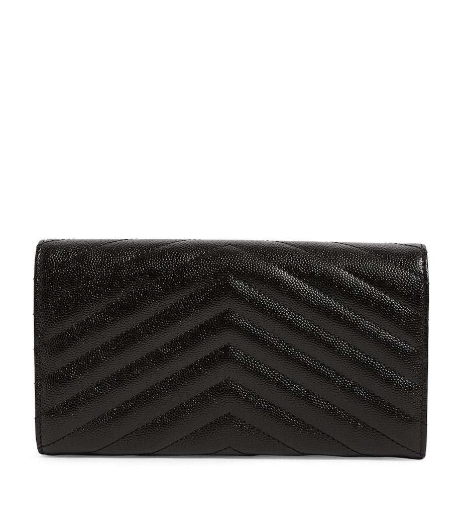 Saint Laurent Envelope matelassé leather wallet, UK version