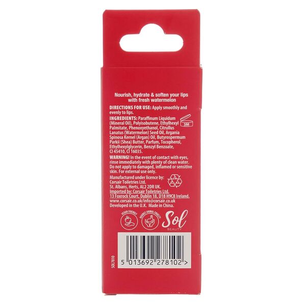 Sol Beauty Watermelon Lip Oil 2 x 3g (British brand)