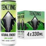 TENZING Natural Energy Lime & Mint Pack   4 x 330ml