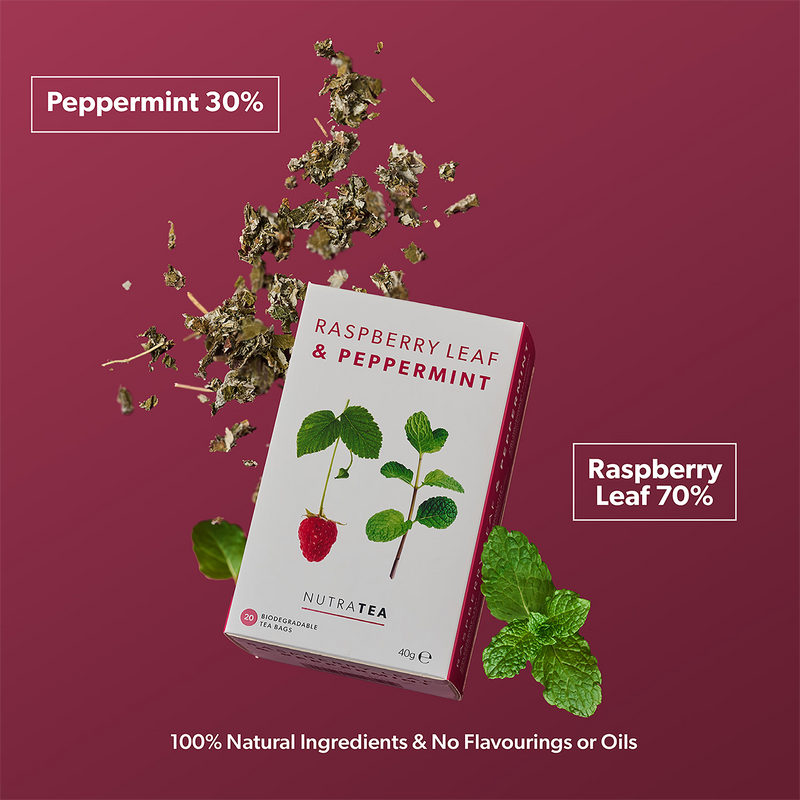 Raspberry Leaf & Peppermint herbal tea 20 tea bags - British product