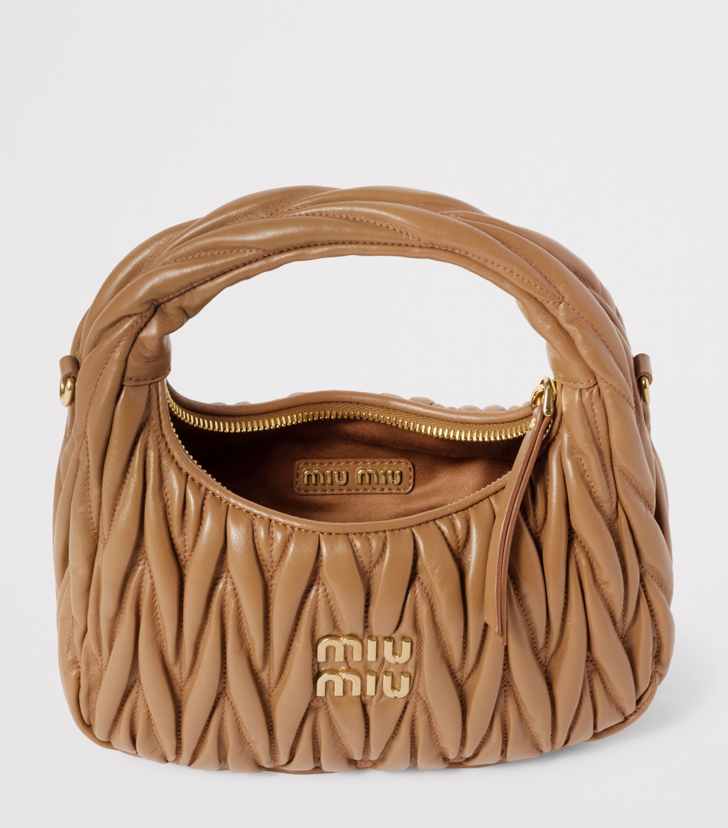 Miu Miu Matelassé Leather Wander Top-Handle Bag (British brand)