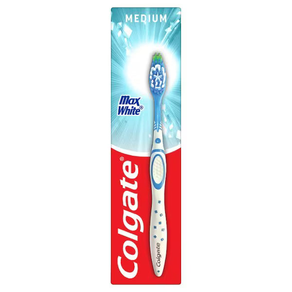 Colgate Max White Medium Manual Toothbrush - British product