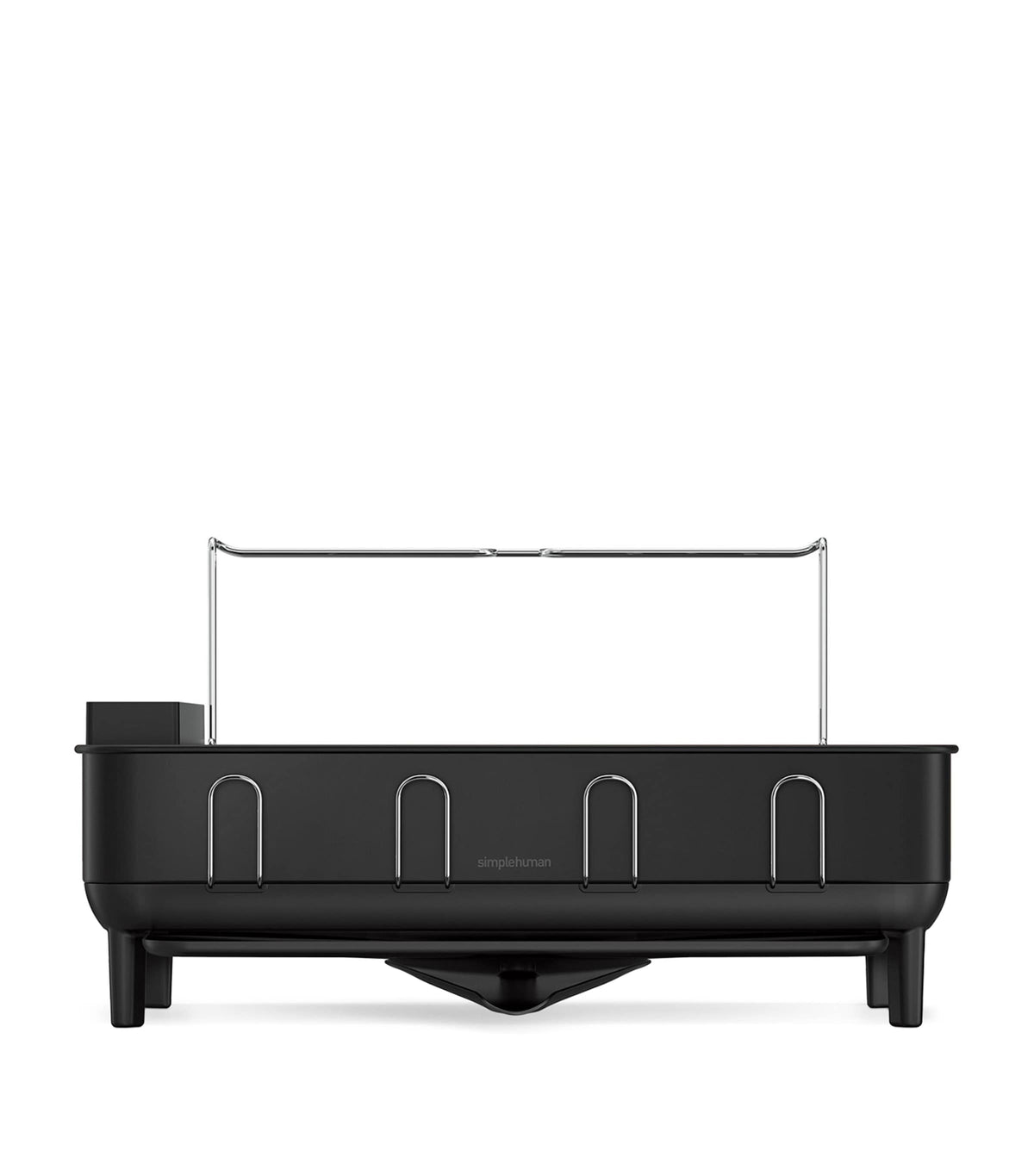 Simplehuman steel frame dish rack with rotating spout (British brand)