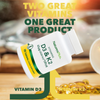 NaturesPlus vitamin D3 and K2 tablets, imported from the UK